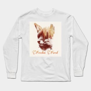 Freedom Forest Fox Long Sleeve T-Shirt